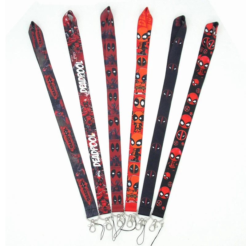 Шнурок для телефона Marvel &quotДэдпул&quot Мстители мультяшный шейный ремешок веревка