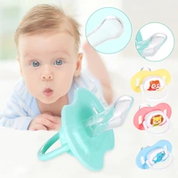 baby pacifier cartoon printing newborn safety care pacifier food grade silicone bpa free baby pacifier suitable for 0 18 months