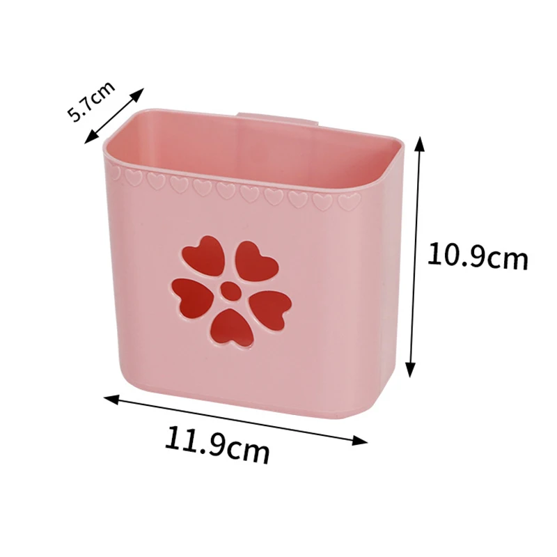 

Wall-Mounted Toothbrush And Toothpaste Storage Box Seamless Wall Paste Bedside Living Room Kitchen Tv Remote Control Storage Box