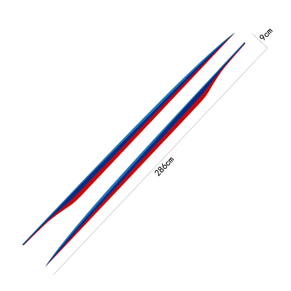 

2pcs Car Side Stripes Stickers Vinyl Auto Car Accessories For BMW E46 E60 E90 F30 F10 E39 E36 E46 E87 E92 G30 F20 X1 X3 X5 E70