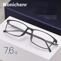 konichenr plastic titanium square full frame optical glasses men new prescription eyeglasses frame women myopia eyewear