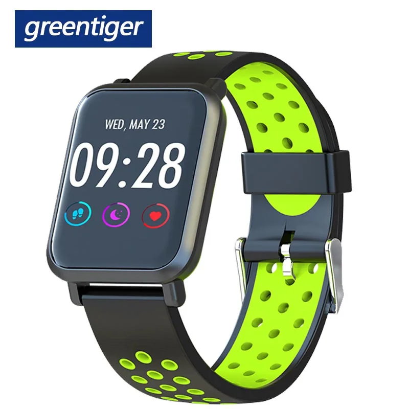 Greentiger S9 Смарт-часы IP68 Водонепроницаемый Bluetooth умный Браслет кровяное давление монитор сердечного ритма спортивный браслет Android IOS