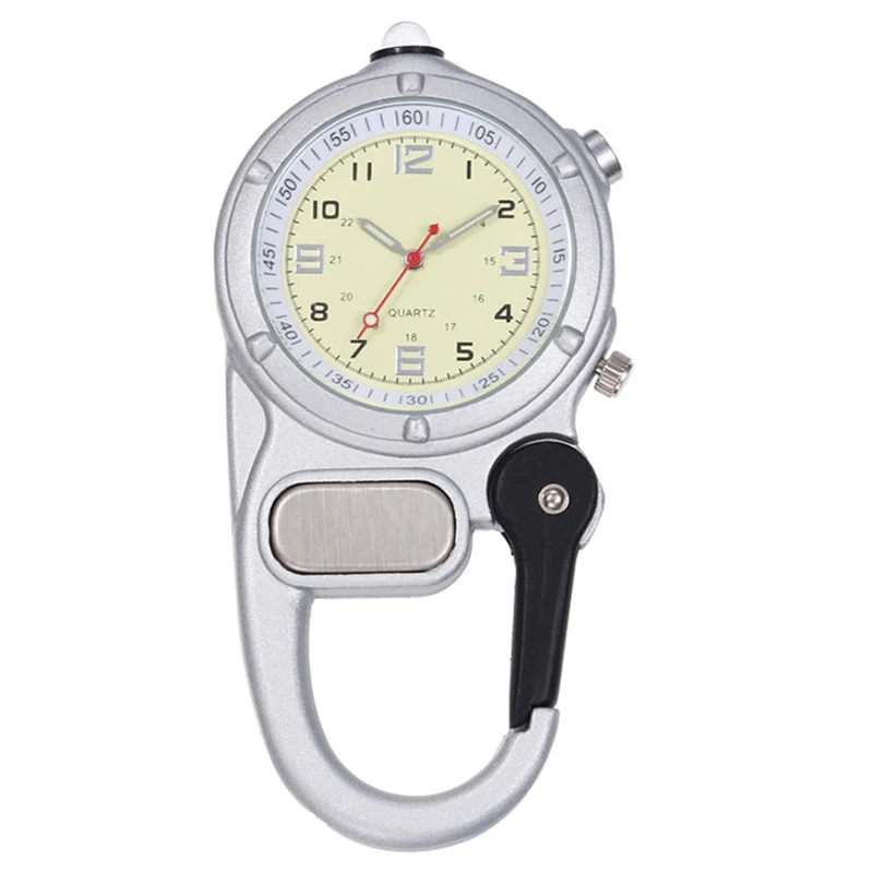 ALK Fob карманные часы медсестры карабин клип часы черный подъем горы Спорт на открытом воздухе часы LED свет карманный синий часы унисекс от AliExpress WW
