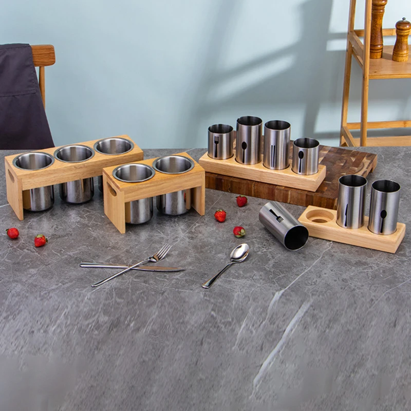 

Многофункциональный держатель для столовых приборов из нержавеющей стали, корзина для хранения ложек, вилок, палочек, кухонные аксессуары, ...