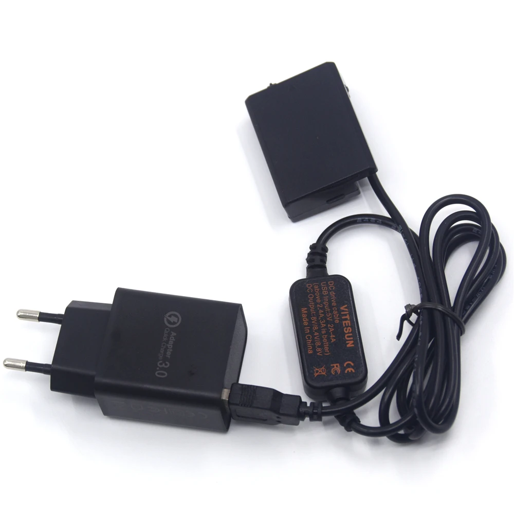 ACK-E5 внешний аккумулятор LC-E5E USB кабель + LP-E5 DR-E5 DC муфта быстрое зарядное устройство