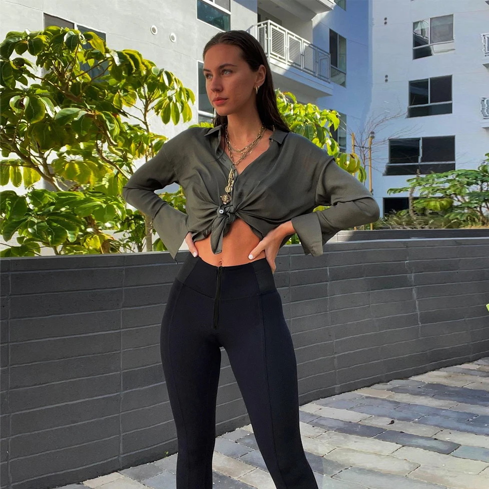 NEW2021 Melody High Waisted Back Skinny Gym Jeggings Seamless Bum Lift Shapewear Workout Elastic Straight Leg Legging