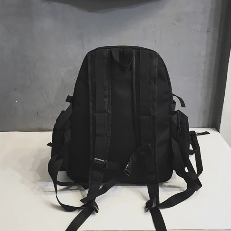 

Tide Cool Locomotive Hong Kong Wind Student School Bag Japanese and Korean Unisex Couple Backpack