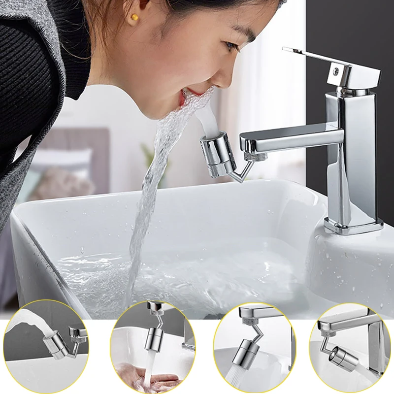 

720 degree faucet head Tap Aerator 720Â°Rotation Universal Splash-Proof Swivel Water Saving Faucet For Bathroom embout robinet c1