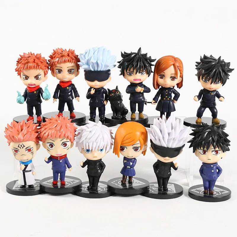 

Jujutsu Kaisen PVC Figures Toys 6pcs/set Itadori Yuji Fushiguro Megumi Kugisaki Nobara Gojo Satoru Ryomen Sukuna Q Version Dolls