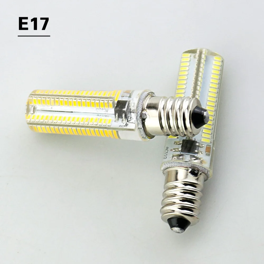10Pcs Dimmable Lamp Bulbs Led Silicon Lights 64Led 152Led G9 G4 E17 E14 E11 E12 G8 Bulb AC220V 110V 3014SMD Home Decorated Light | Лампы и