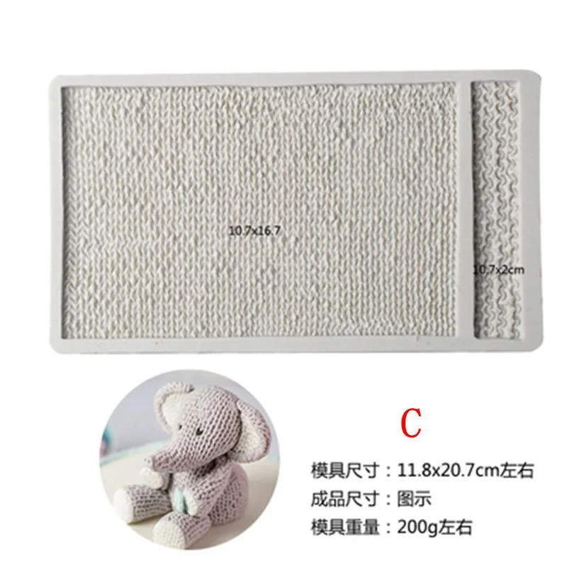 4 styles Knitted texture Food grade Silicone Mold Cake Border Fondant Decorating Tool Baking Cookie Chocolate Candy Mould | Дом и сад