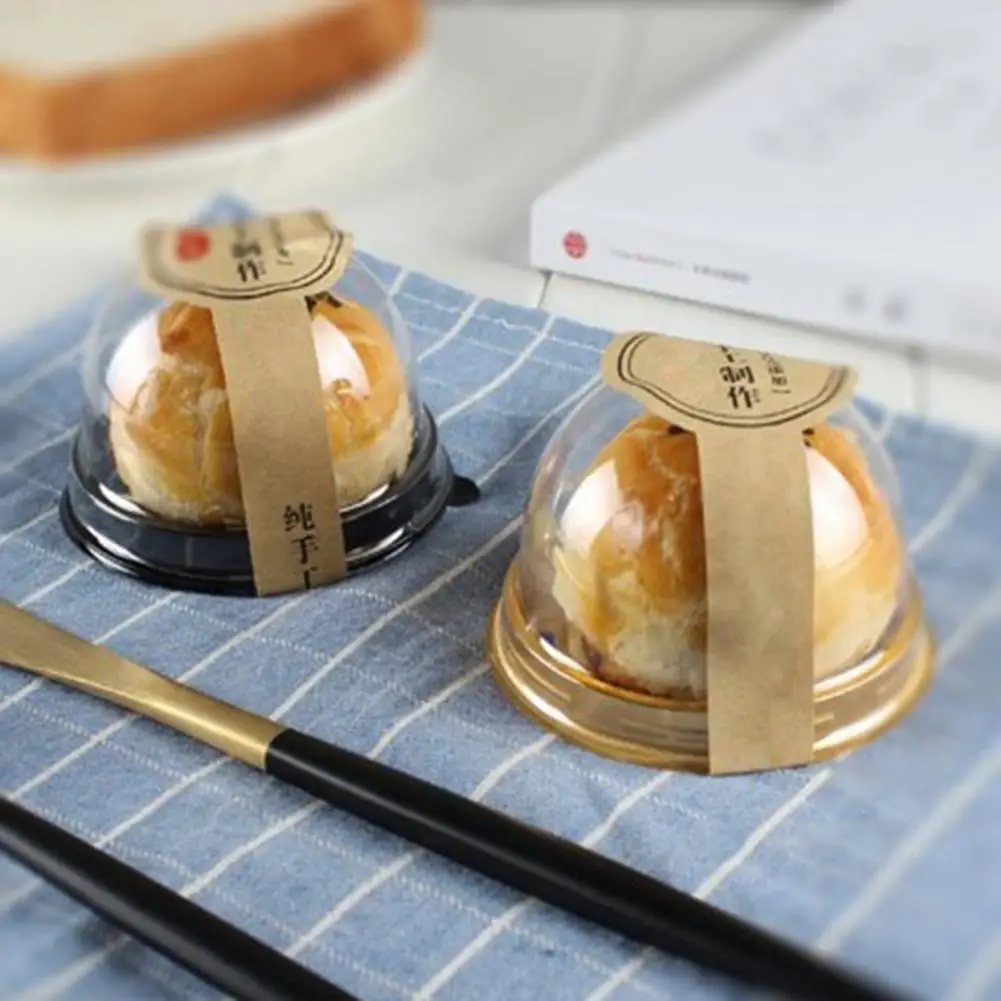 Круглый пластиковый контейнер для кексов 50 шт. | Дом и сад