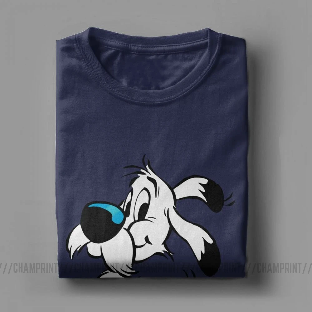 Мужские футболки Asterix и Obelix Новинка хлопковые с коротким рукавом Dogmatix Idefix Ideafix