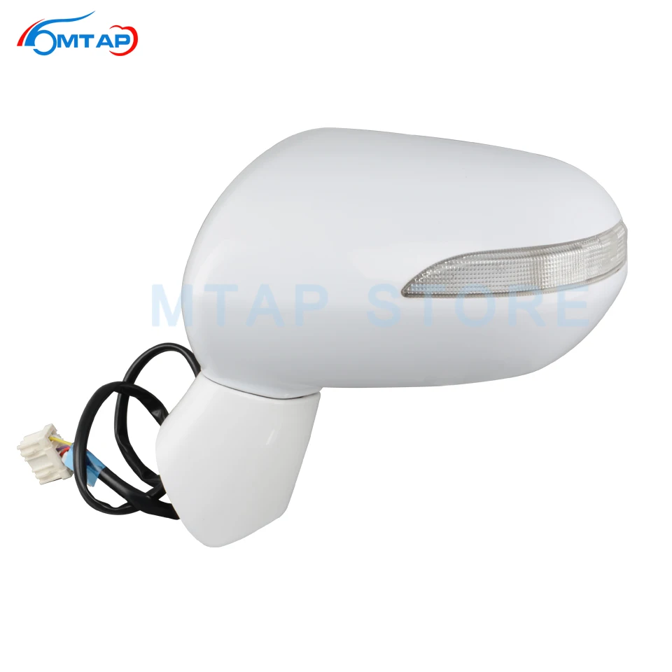 

MTAP Car Exterior Door Rearview Mirror Assy For Honda Jazz FIT GD 2005 2006 2007 2008 For City 2007 2008 5-PINS With LED Light
