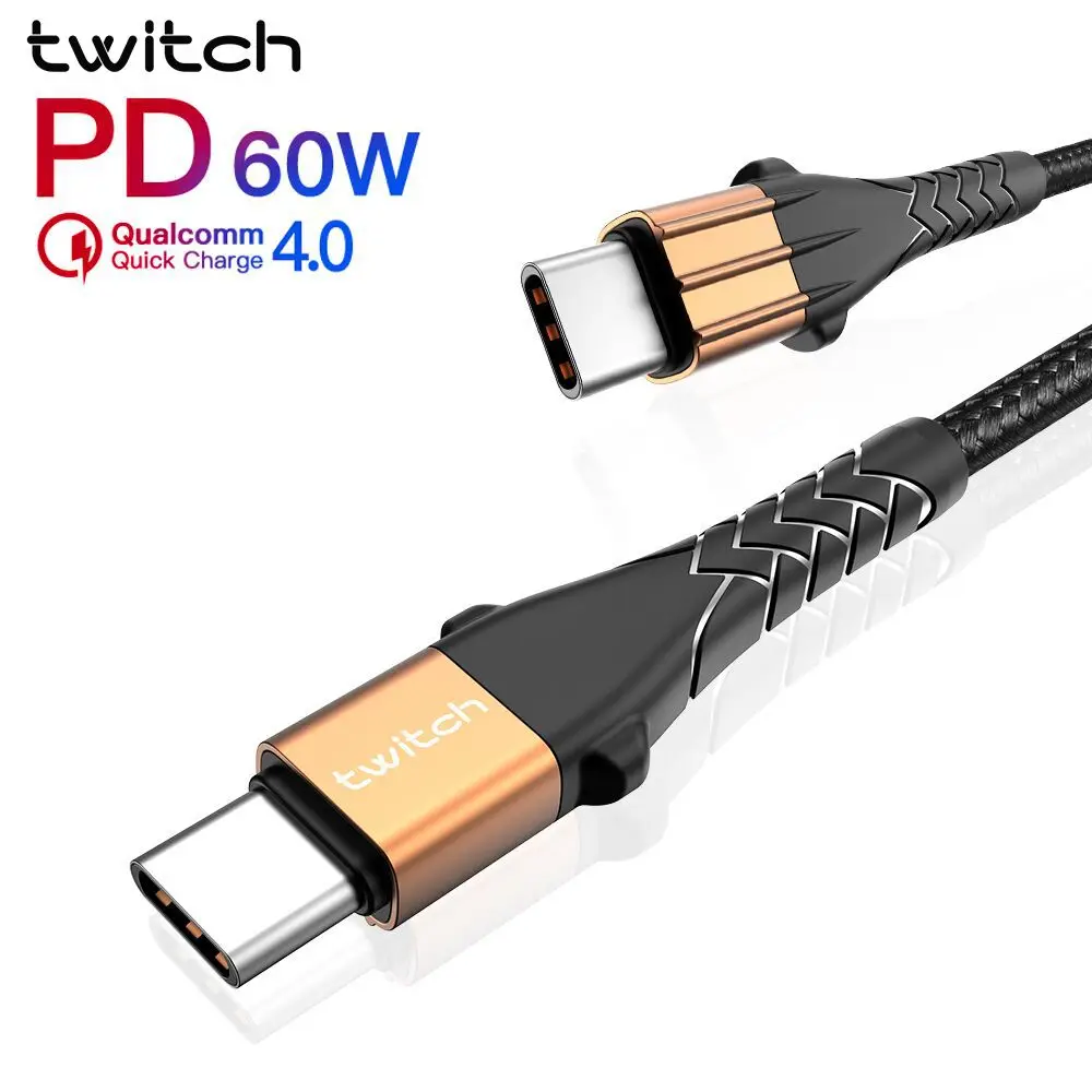 Кабель USB C к Type для Xiaomi Redmi Note 8 7 Huawei P30 QC 4 0 60 Вт|Кабели мобильных телефонов| |