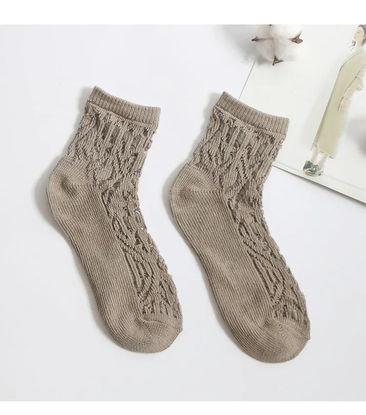5 пар/партия женские мягкие хлопковые носки на весну и лето модные