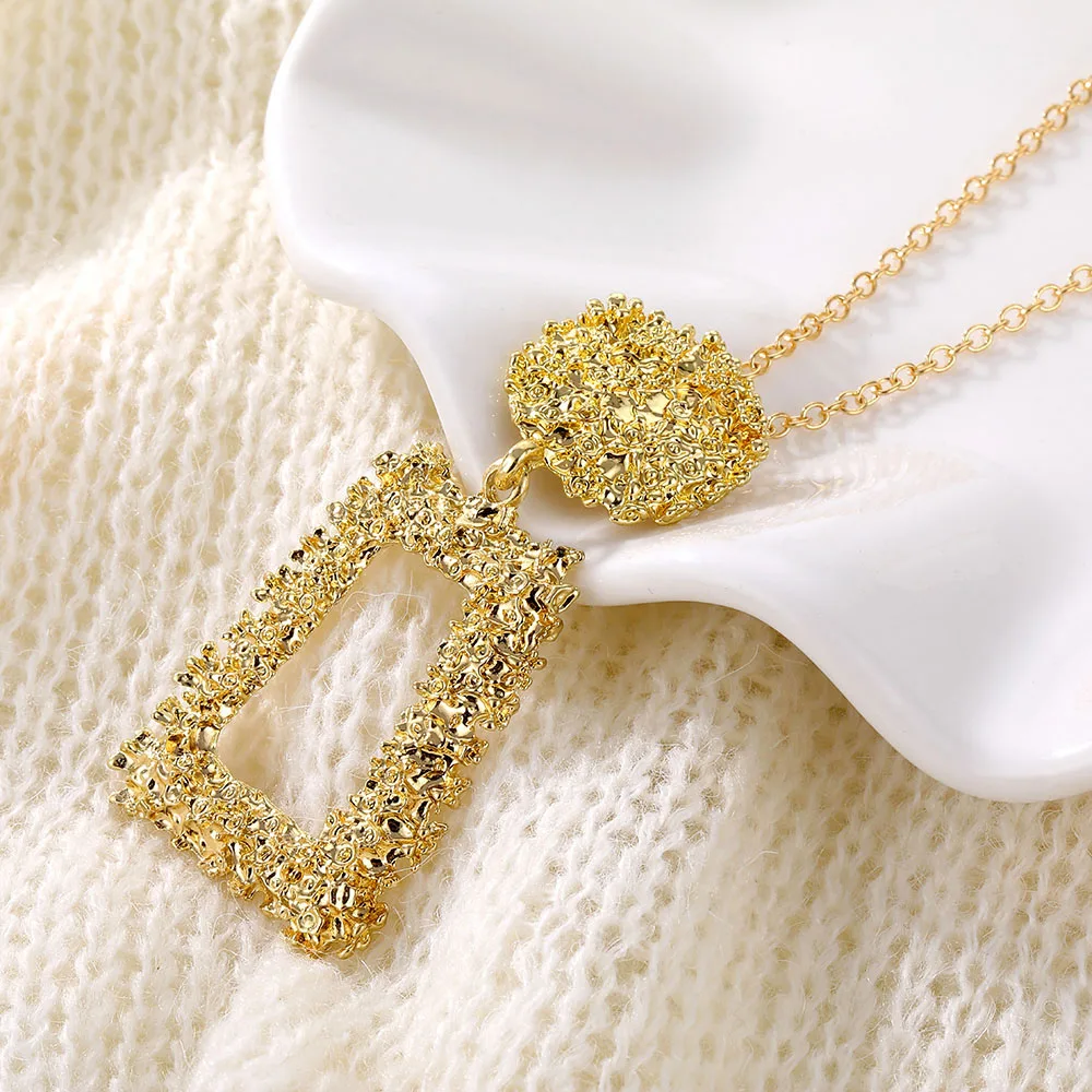 ALIUTOM 2020 модное массивное ожерелье для женщин Золотая цепочка металлическое