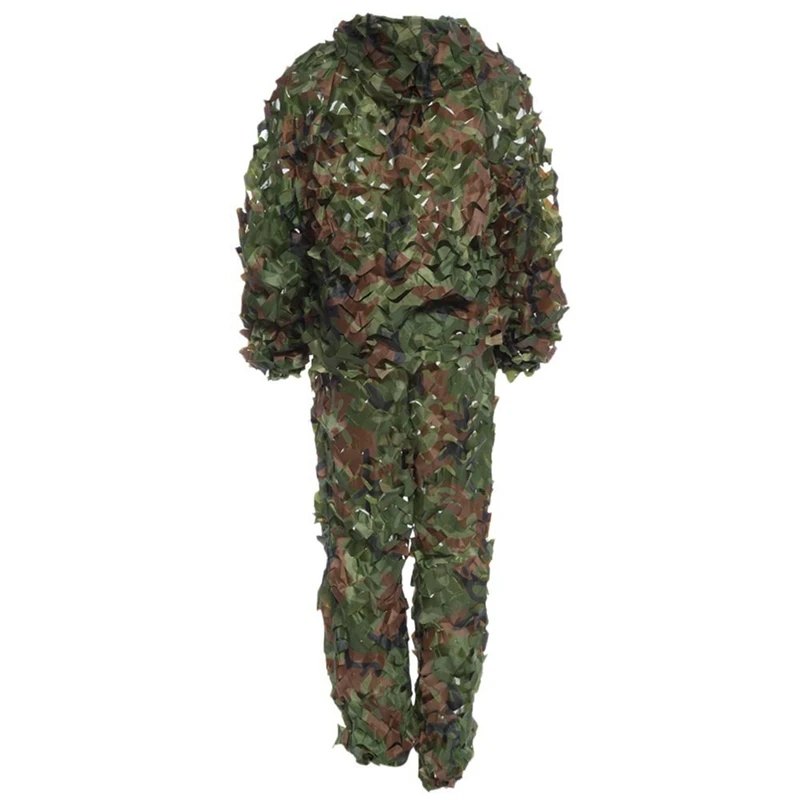 Охотничий 3D камуфляж лист костюмы Ghillie Bionic тренировочный костюм набор CS Savage