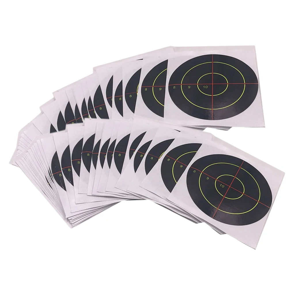 

Много 100 бумажная цель для стрельбы наклейки мишень Self клейкие цели