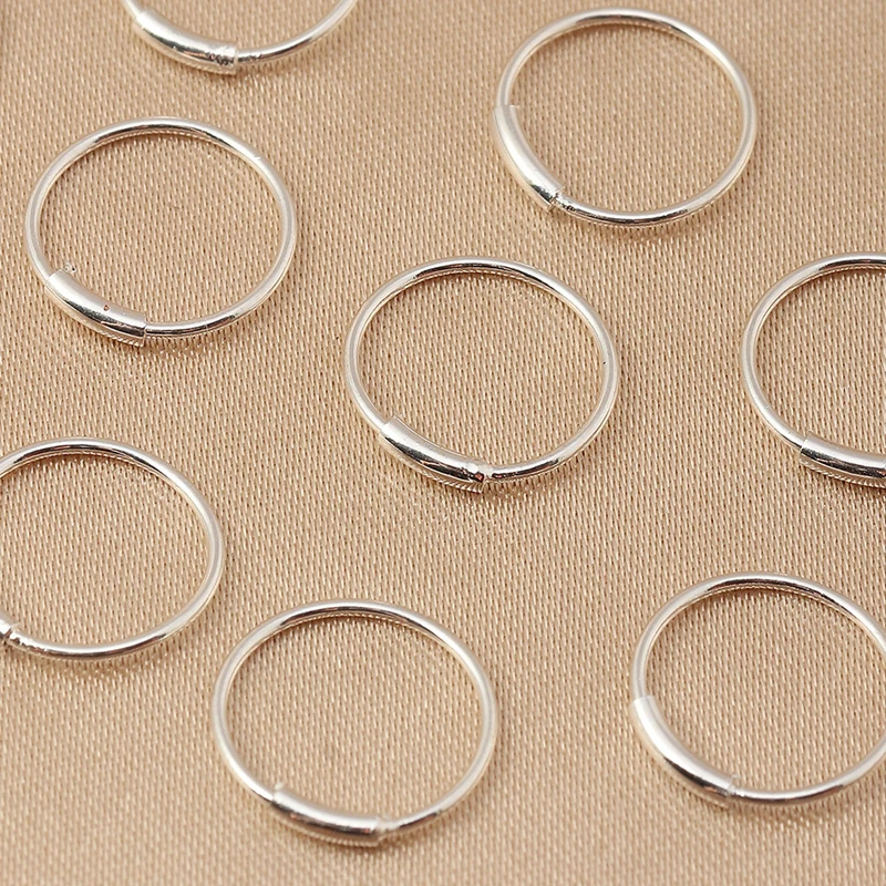 Медное кольцо для имитации пирсинга носа 1 шт. клипса с кристаллом циркония на