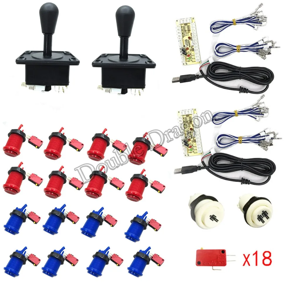 Jamma аркадный Шкаф DIY Kit Zero Delay USB игровой контроллер для подключения ПК Джойстик в американском стиле 4/8 кнопки