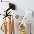 Кухонный крючок, многофункциональные крючки, вращающаяся на 360 градусов стойка для органайзера и хранения, вешалка для ложек, кухонные аксессуары