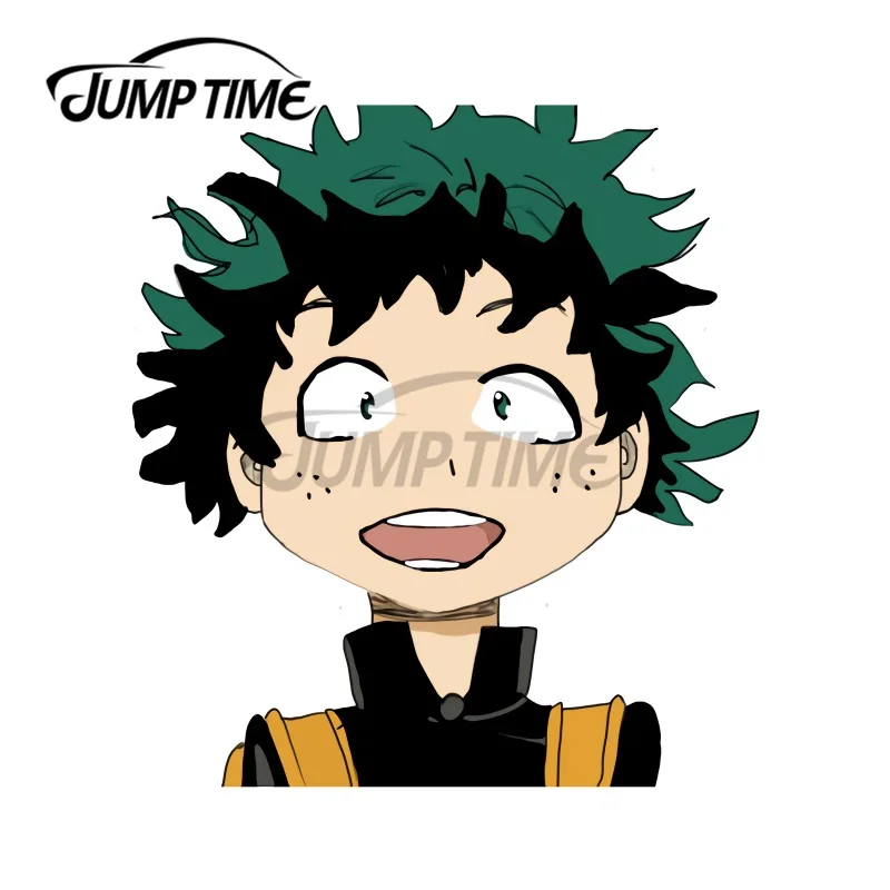 

JumpTime 13x6,8 см Deku от моя геройская академия, наклейка, креативные красивые наклейки для ноутбука, мотоциклетная доска для серфинга, виниловая пленка для автомобиля