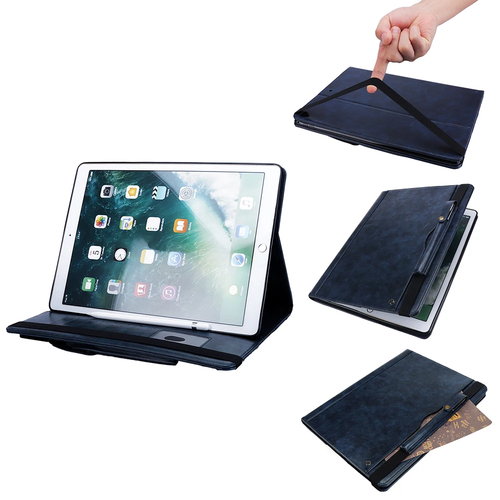 Кожаный чехол для iPad Pro 12 9 &quot2017 2016 смарт задняя защитная крышка ipad дюймов с