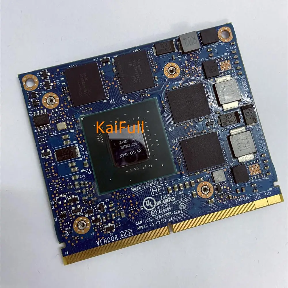 Оригинальная видеокарта M1000M M1000 GDDR5 2 Гб N16P-Q1-A2 для Dell M4800 M7510 M7520 HP ZBook15 17 G3 Test OK |