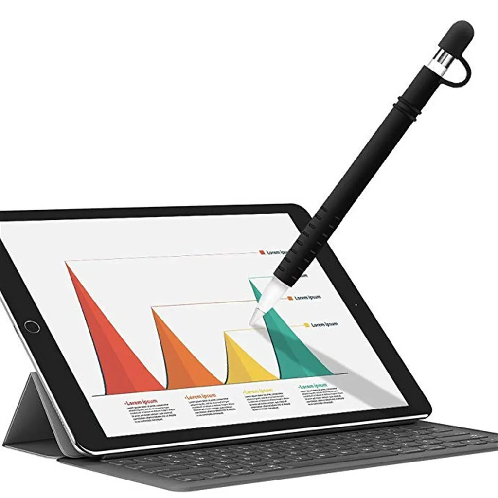 Цветной 1 шт. Мягкий силиконовый чехол для Apple Pencil совместимый с iPad Tablet стилус