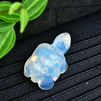 natural opal carving sweethearts gift tortoise fortune crafts home furnishings aura fengshui decoration christmas