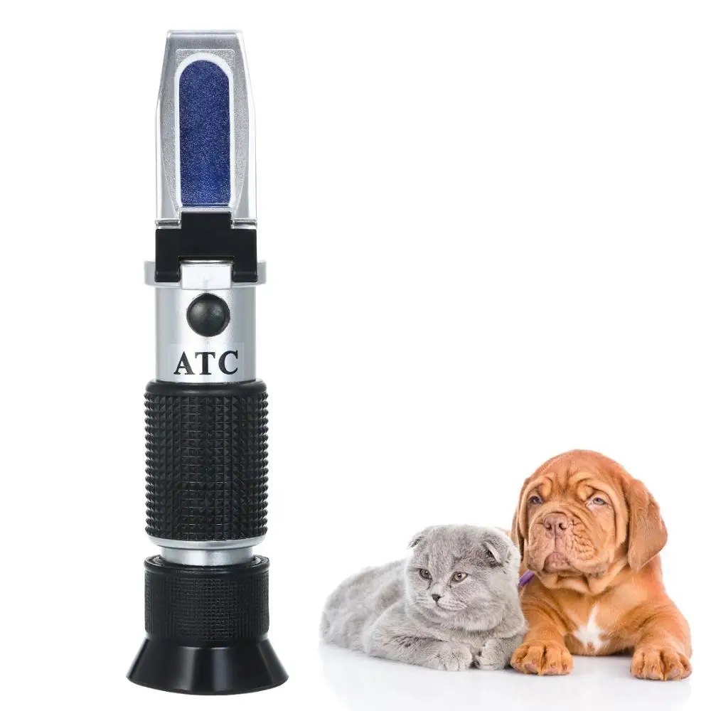 Pet Dog&ampCat Refractometer Handheld Urine SG 1.000~1.050 Clinical with ATC Serum or Plasma Protein Tester 0-12g | Инструменты