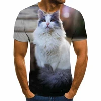 2020 new fashion 3d animal pet cat print t shirt for mens harajuku style top tees o neck short sleeve t shirt cool