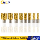 Куги 19 мм Хвостовик HSS кольцевое сверло бит 12-42x35mm с Оловянным покрытием полое сверло для резки металла Уэлдон наконечником (бит пустотелого сверла диаманта