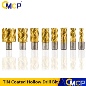 Куги 19 мм Хвостовик HSS кольцевое сверло бит 12-42x35mm с Оловянным покрытием полое сверло для резки металла Уэлдон наконечником (бит пустотелого сверла диаманта