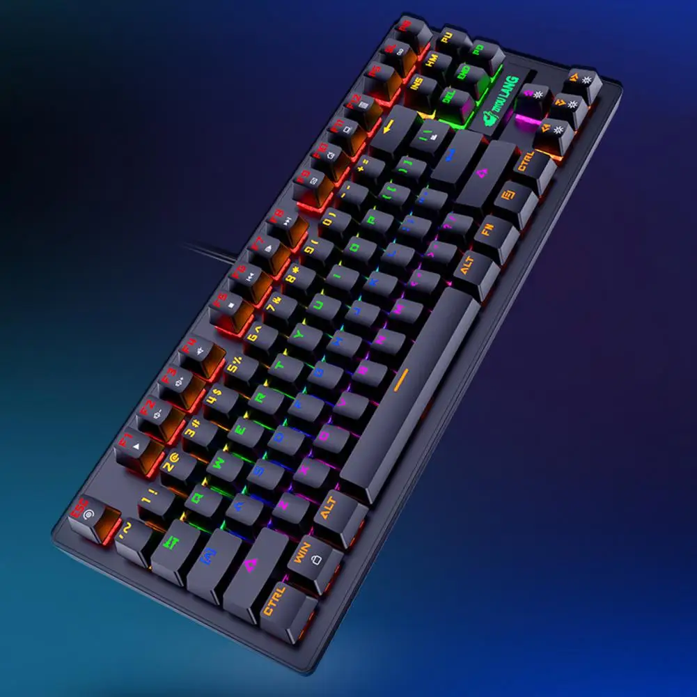 K2 87 клавиш универсальная Проводная RGB подсветка механическая клавиатура