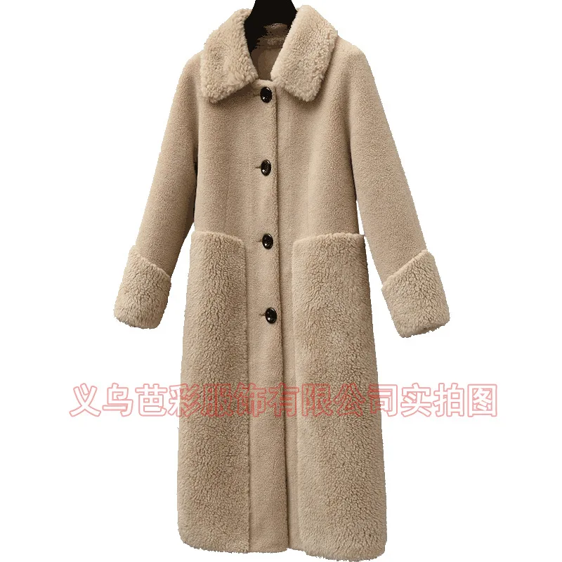 Женская куртка меховое пальто зимняя флисовая женское длинное женская