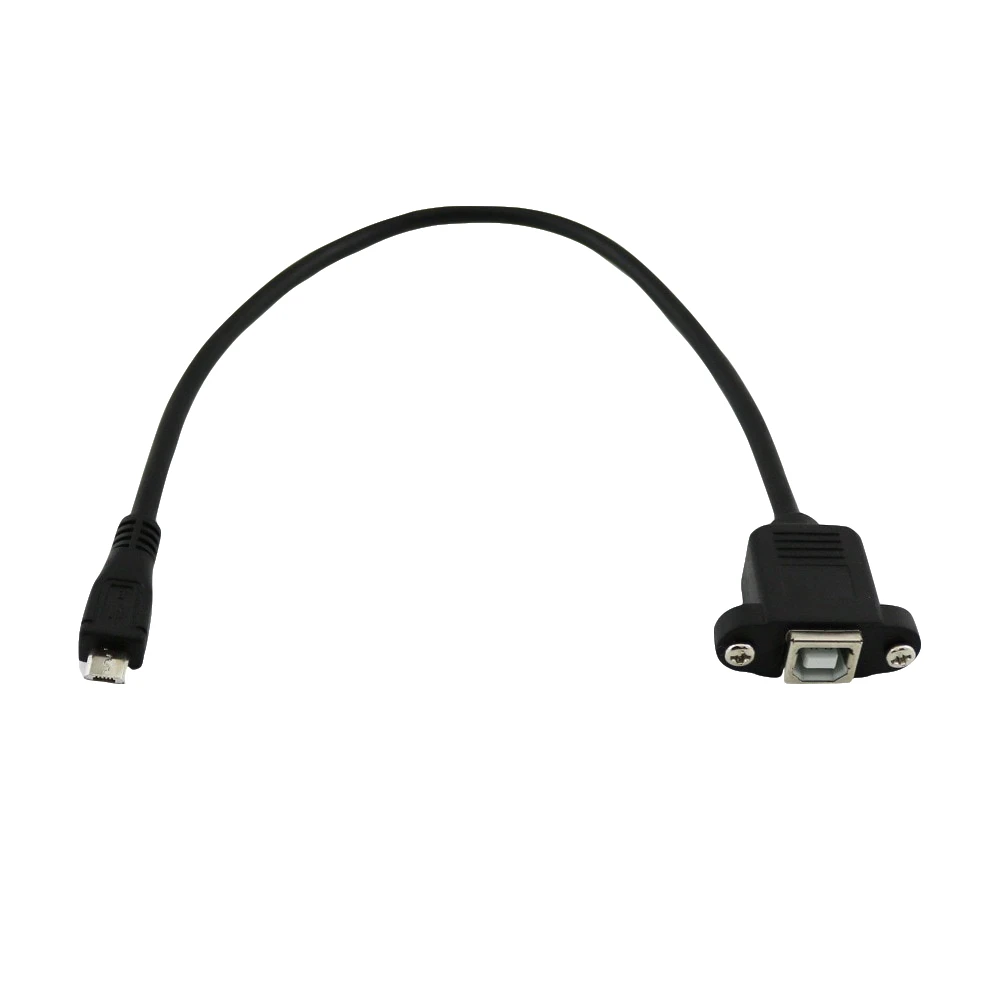 20x Printer Panel Mount USB 2.0 B Female Socket to Micro 5 Pin Male Connector Cable Cord 1FT/1.5FT | Электроника