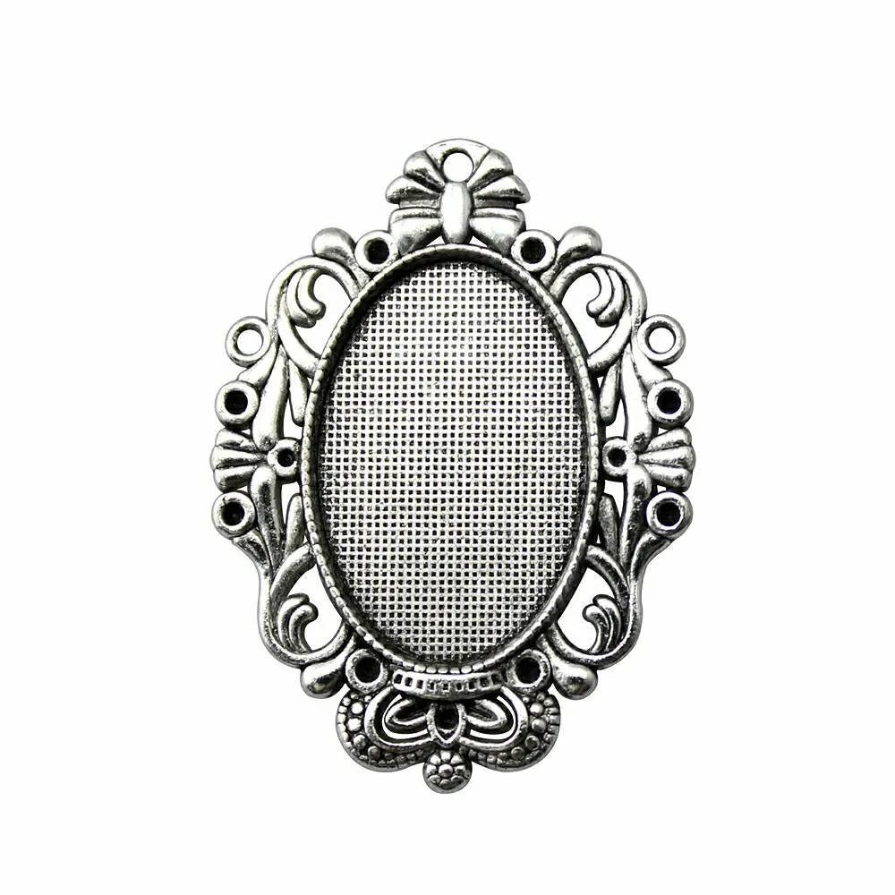 

4 шт./лот 20x30 мм Овальный внутренний размер Винтажный стиль кабошон основа установка античный серебряный цвет античная бронза цвет ювелирны...