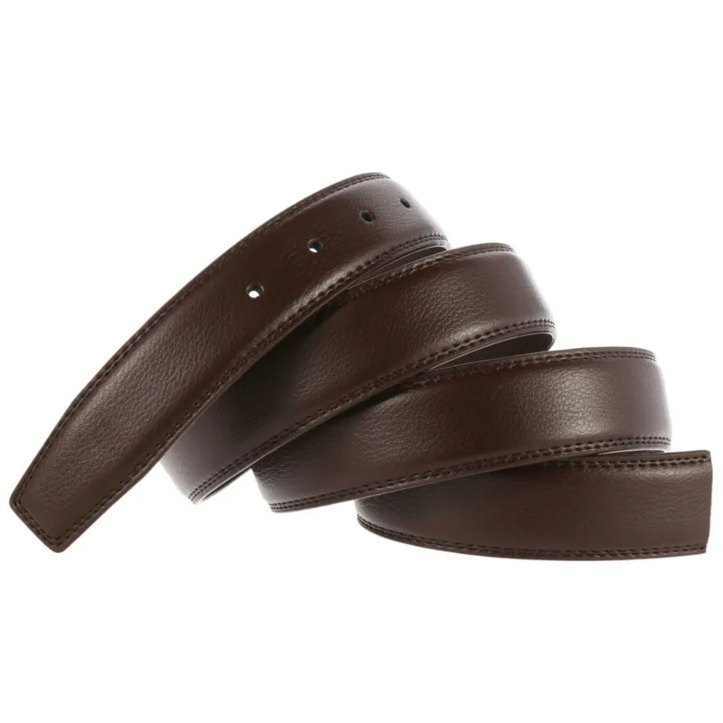 Men's Belt 100% Pure Cowhide Buckle Belts No Men High Quality Male Genuine Leather with Holes 3.5cm | Аксессуары для одежды