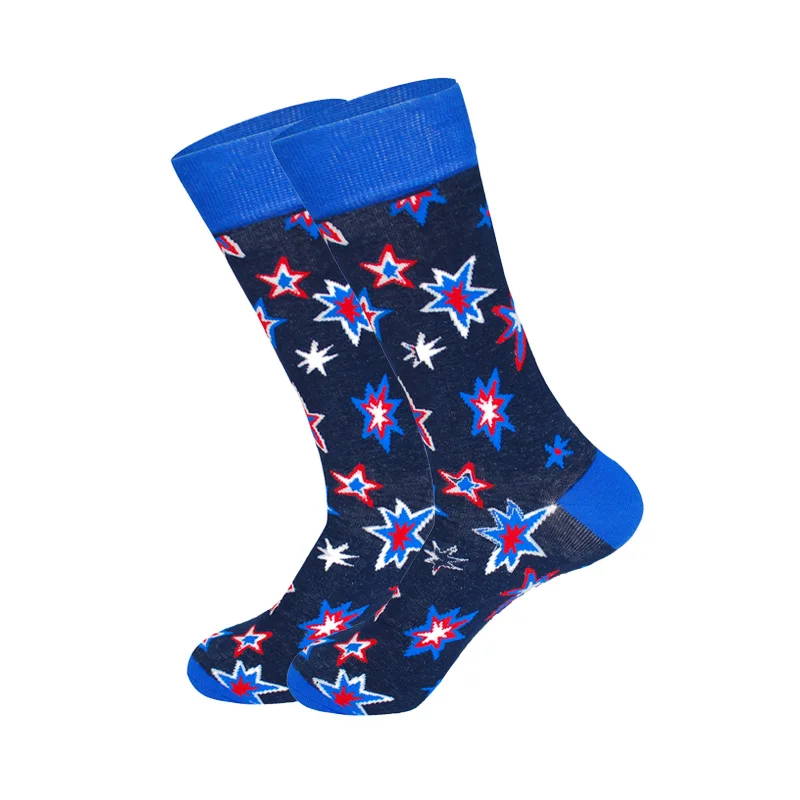 LIONZONE Floral Camouflage Leaf Tai Chi Ax Wood Pattern Novelty Men Dress Socks Cotton Street Fashion Ankle | Мужская одежда