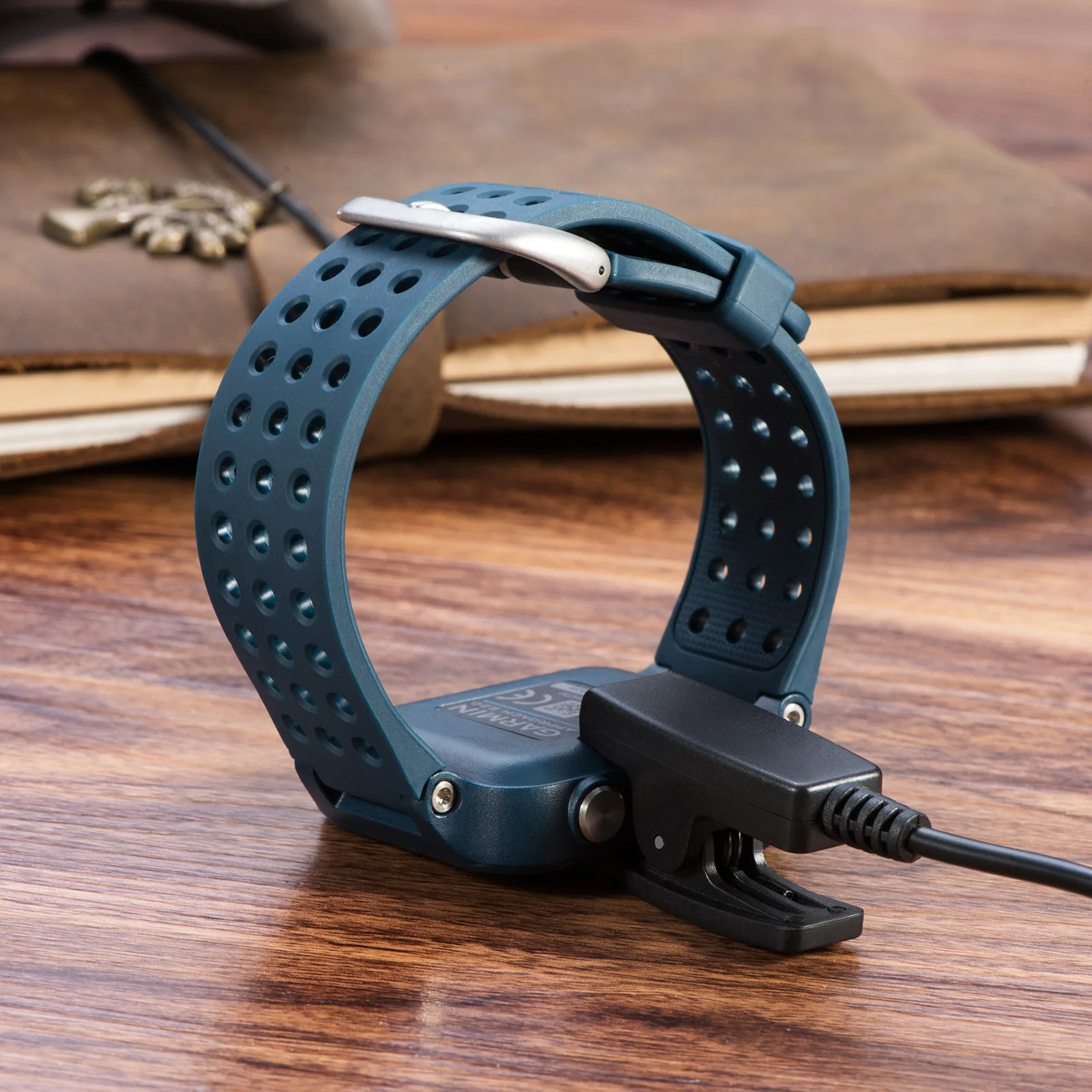 

USB Charging Cable Data Cord For Garmin Lily / vivomove HR Smartwatch 1M Black Magnetic Charging Wire Dock Charger Adapter