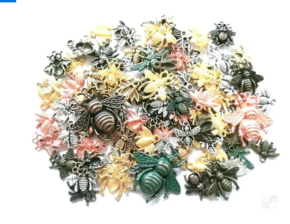 Горячая распродажа металлические животные разные кулоны антикварный бронзовый