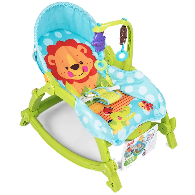 Baby  Bouncer Folding Rocking Chair Dining Chair Placating Cradle Shaking Multi-functional Rocking Chair Baby  Portable Rocker