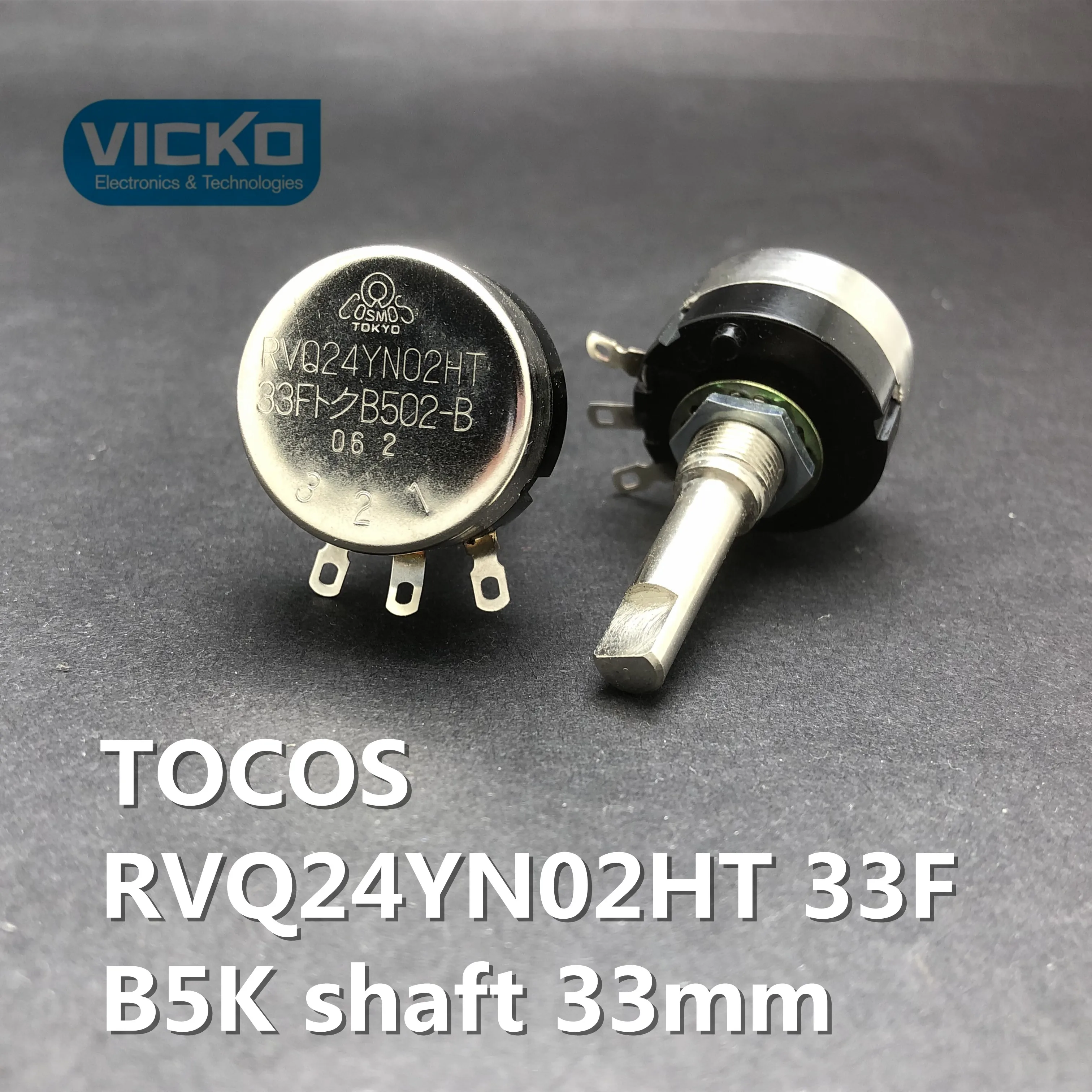 Оригинальный переключатель потенциометра TOCOS RVQ24YN02HT 33F вал B5K 33 мм RVQ24YN02HT33F - купить