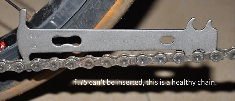 

1pcs Bicycle Chain Wear Indicator Checker Mountain Road Bike MTB Chains Gauge Measurement Ruler Cycling Replacement Repair Tool