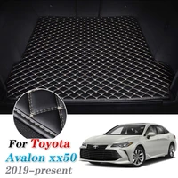 leather car trunk mat for toyota avalon 2018 2019 trunk boot mat xx50 cargo tray slip rear cover liner