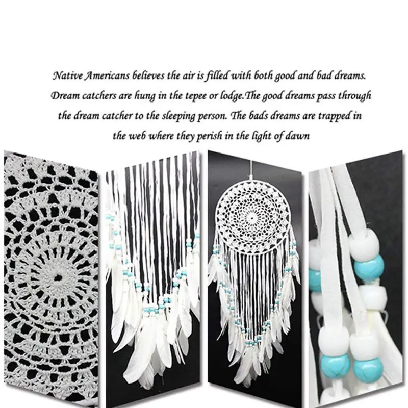 Мода ловцы мечты для спальни белый Ловцы крючком стены висящий мечтатель|Ловцы