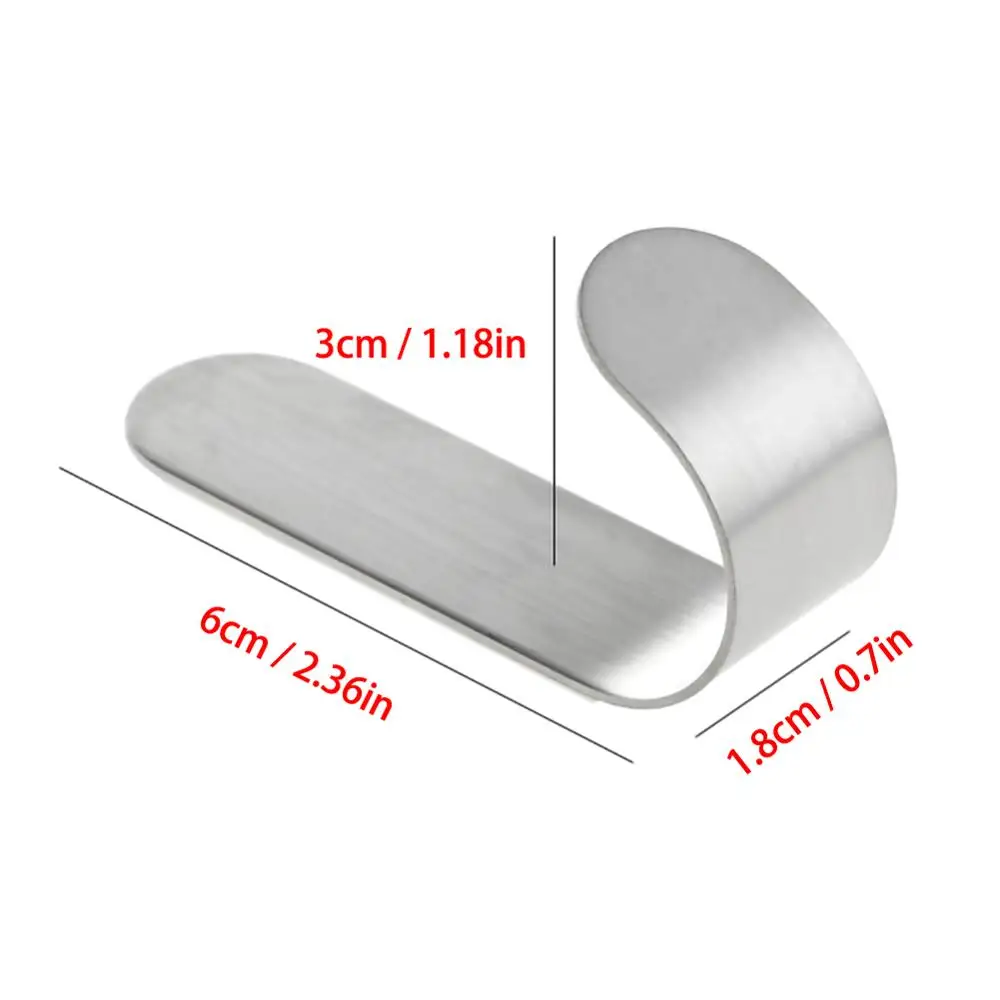 

8PC Stainless Steel Wall Hook Hanger Holder Strong Sticky Kitchen Bathroom Bath Accessories Dro