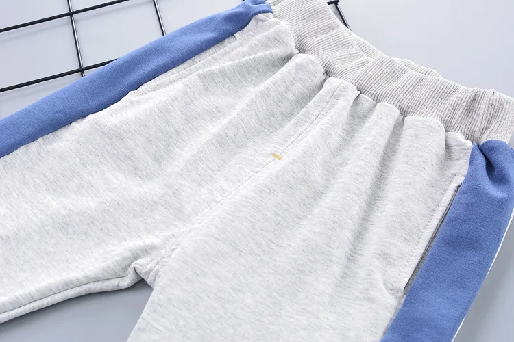 Одежда для малышей детский весенне-осенний костюм из 2 предметов в полоску с